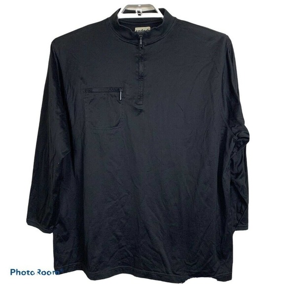 Sadock‎ Jamie Sadock Mock Turtle Zip  Shirt - Picture 1 of 6